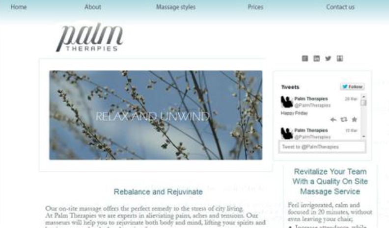 A beauty palour website.
