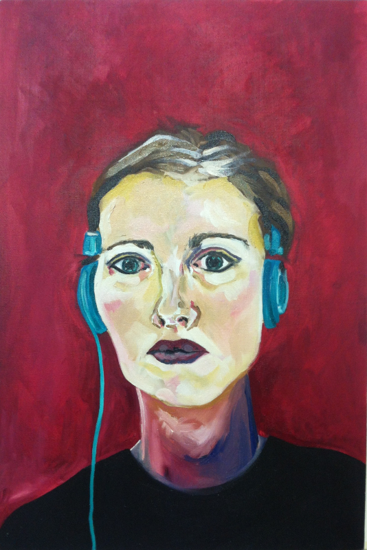 self portrait, 2012 -13, oil on canvas