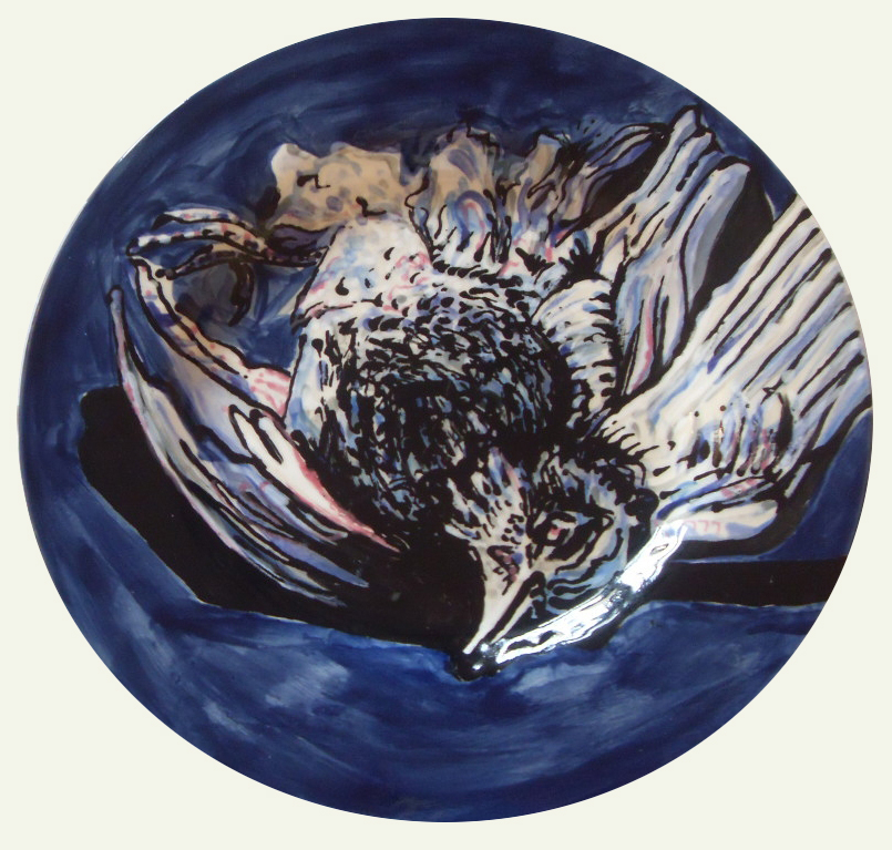 dead-bird, 2012, 22 cm diameter