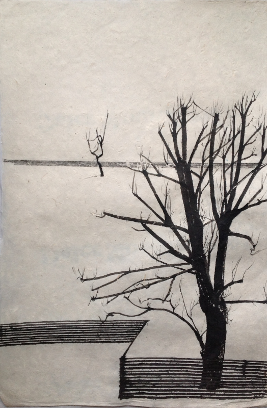 islington tree, 2013, ink on paper