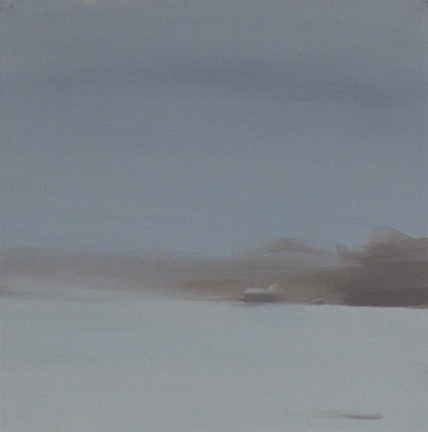 snow storm over green bay, 2011, oil on canvas, 40 x 40 cm