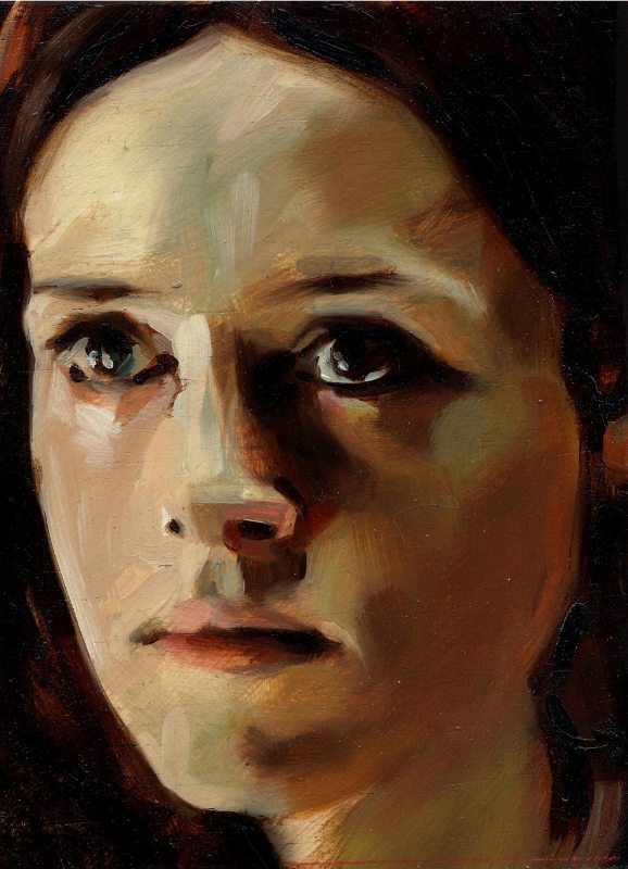 actress 1, 2013, oil on canvas, 16 x 12 cm
