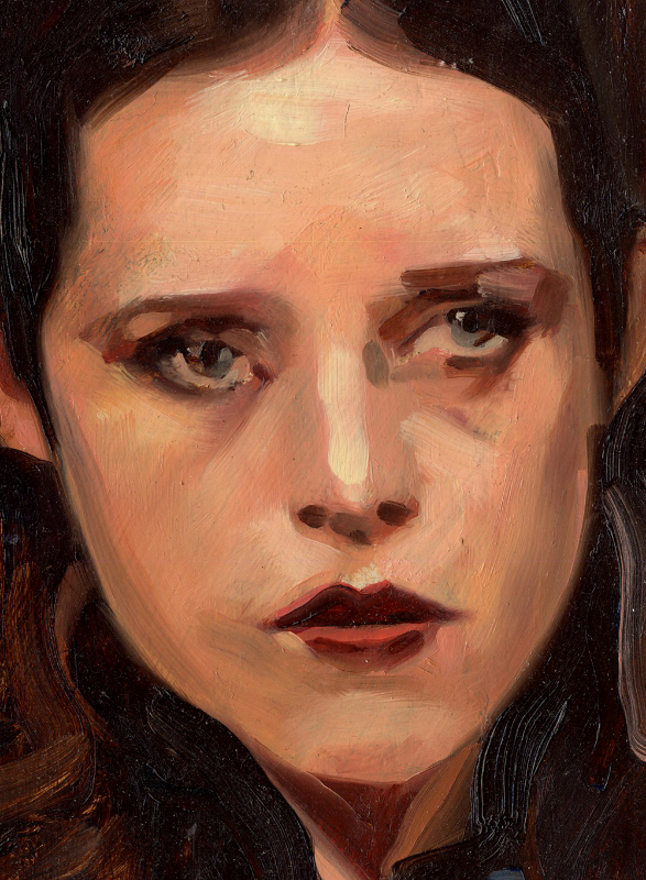 actress 4, 2013, oil on canvas, 16 x 12 cm